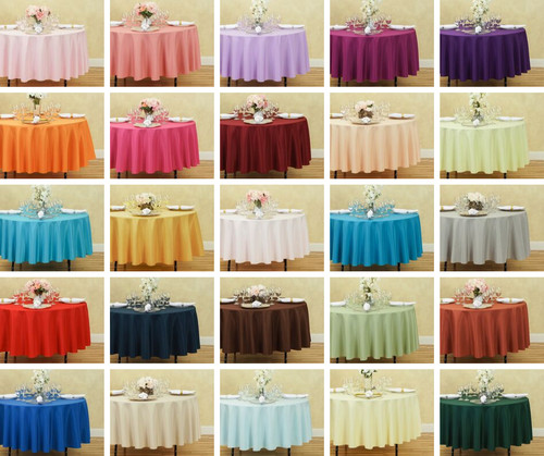 Linentablecloth round - 90, in.